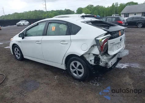2013 Toyota Prius Three from USA, damaged, VIN JTDKN3DU7D5540625